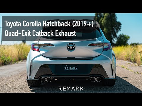 Observación 2019+ Toyota Corolla Hatchback Escape con respaldo de gato de cuatro salidas de acero inoxidable (RK-C4063T-01)