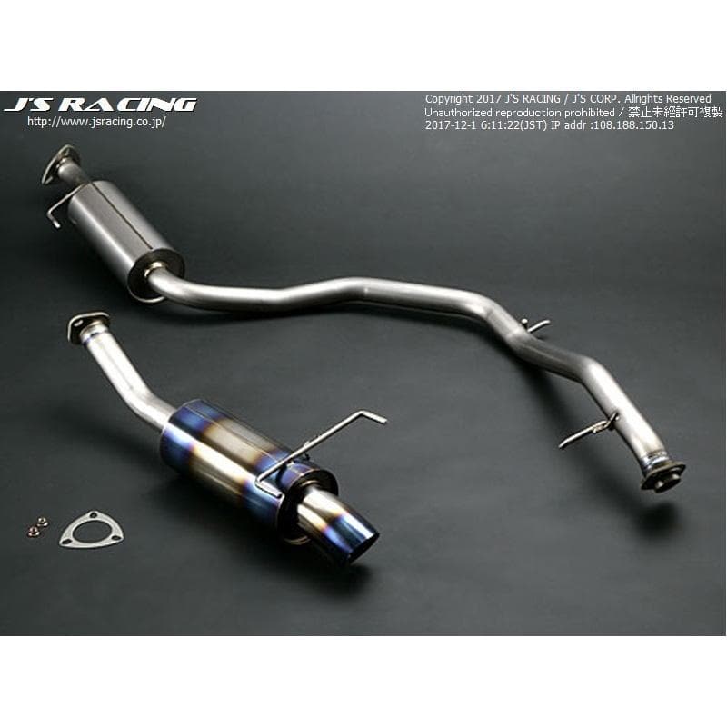 J's Racing FX-PRO 50RS Titanium Cat-Back Exhaust for the 2011-2016 Honda CR-Z