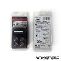 Kics License Plate Lock Bolts Set