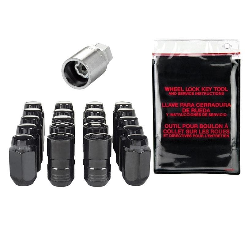 McGard Black Chrome Lug Nuts and Locks - 14x1.5 (22mm hex wheels only)