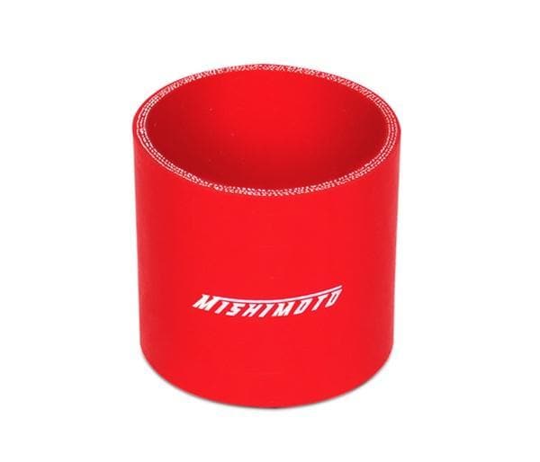 Acoplador recto Mishimoto de 2,5", rojo