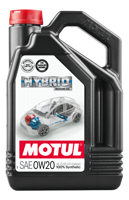 Aceite de motor sintético híbrido Motul 4L - 0W20 