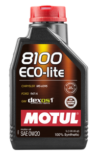 Motul 1L Synthetic Engine Oil 8100 0W20 ECO-LITE