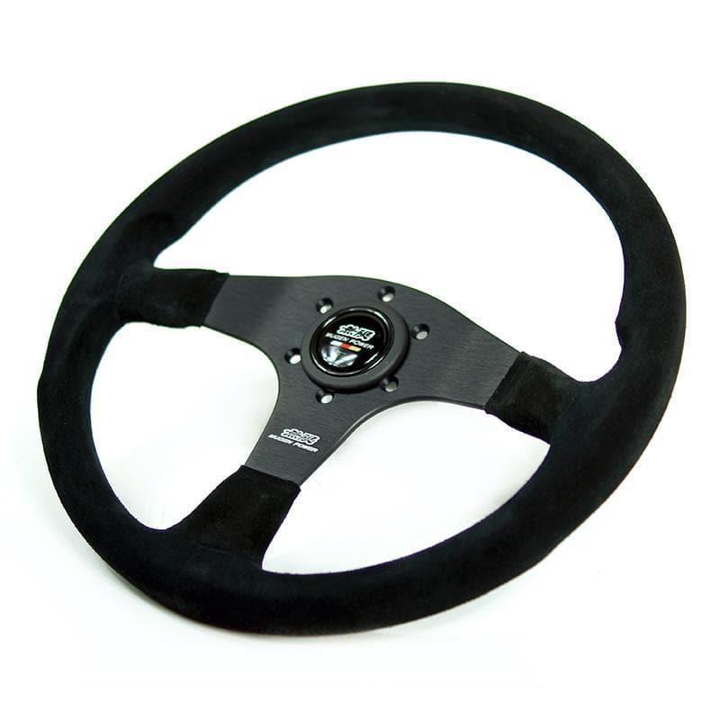 Mugen Racing III Suede Steering Wheel | 350mm Universal (53100-XG8-K1S0)