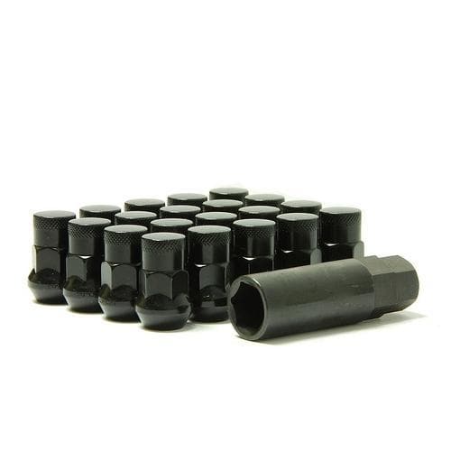 Muteki Closed Ended SR35 Lug Nuts & Lock Kit - 12x1.25 - Deep Black