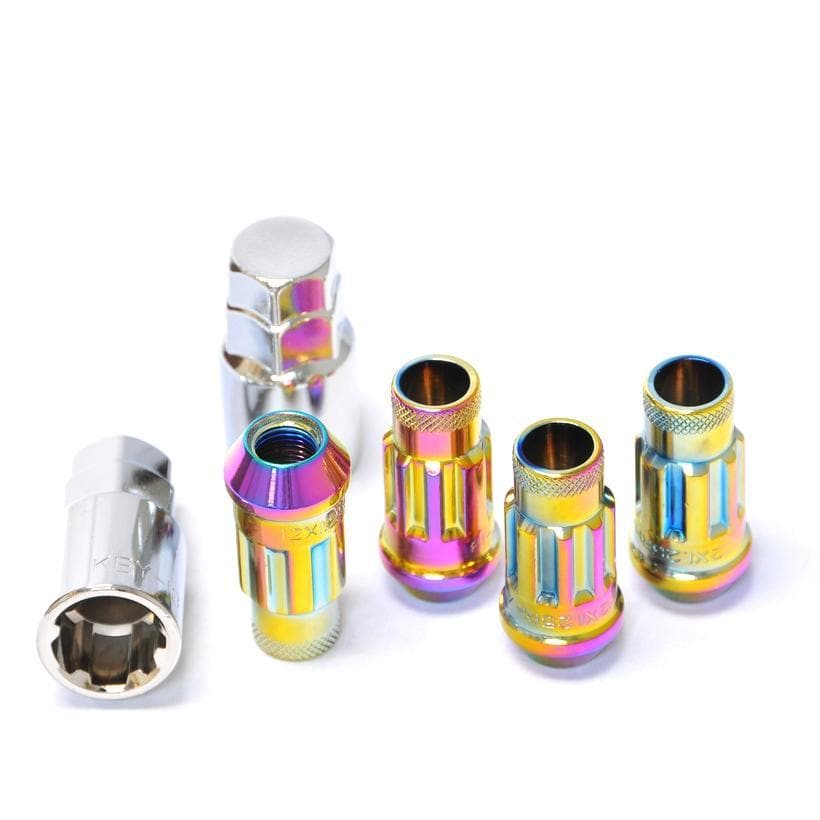 Muteki Open End SR48 Neo Chrome Locking Nuts