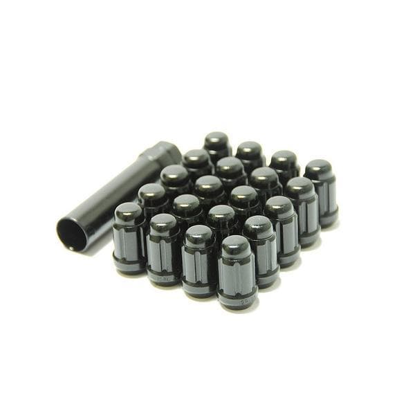 Muteki Short Closed Ended Lug Nut Locks - 12x1.5 Deep Black