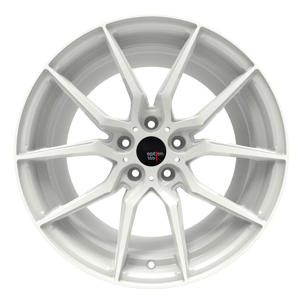 Option Lab Onyx White R716 | 18x9.5 +35 5x114.3 | 2015+ Subaru WRX STI