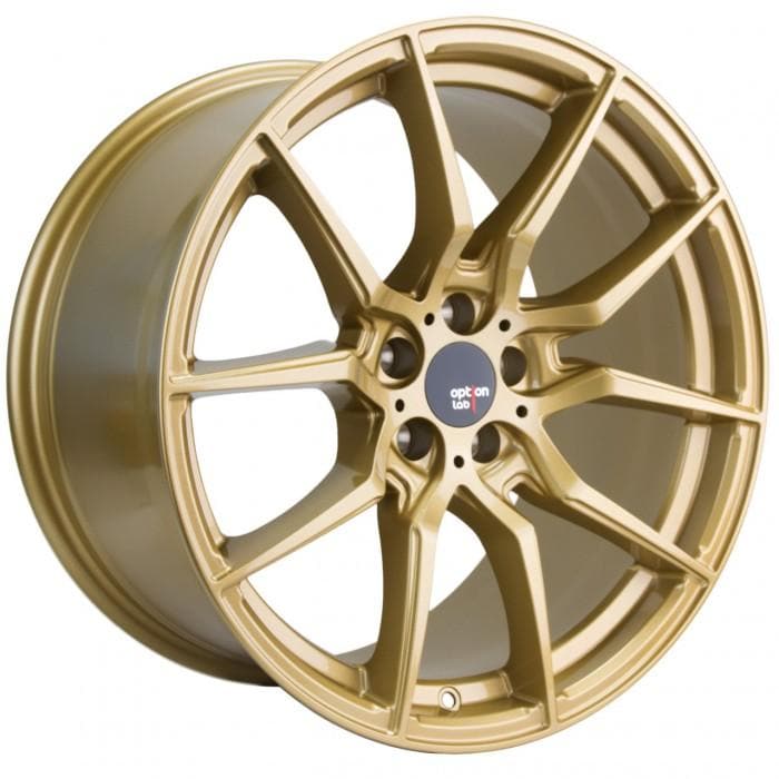 Option Lab R716 18x8.5" +35 5x114.3 en rueda dorada Top Secret