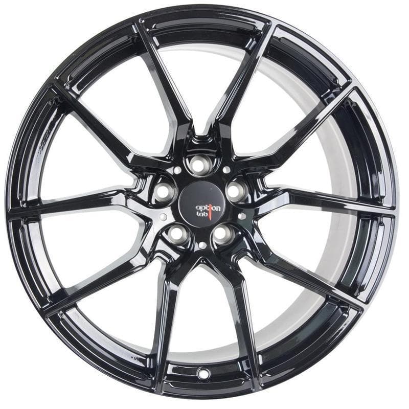 Option Lab R716 Gotham Black Wheel in 18x9.5 +35 5x114.3 (73.1mm)