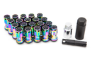 Kics R40 iCONIX Neochro Lug Nuts & Locks 14x1.5 Black Caps