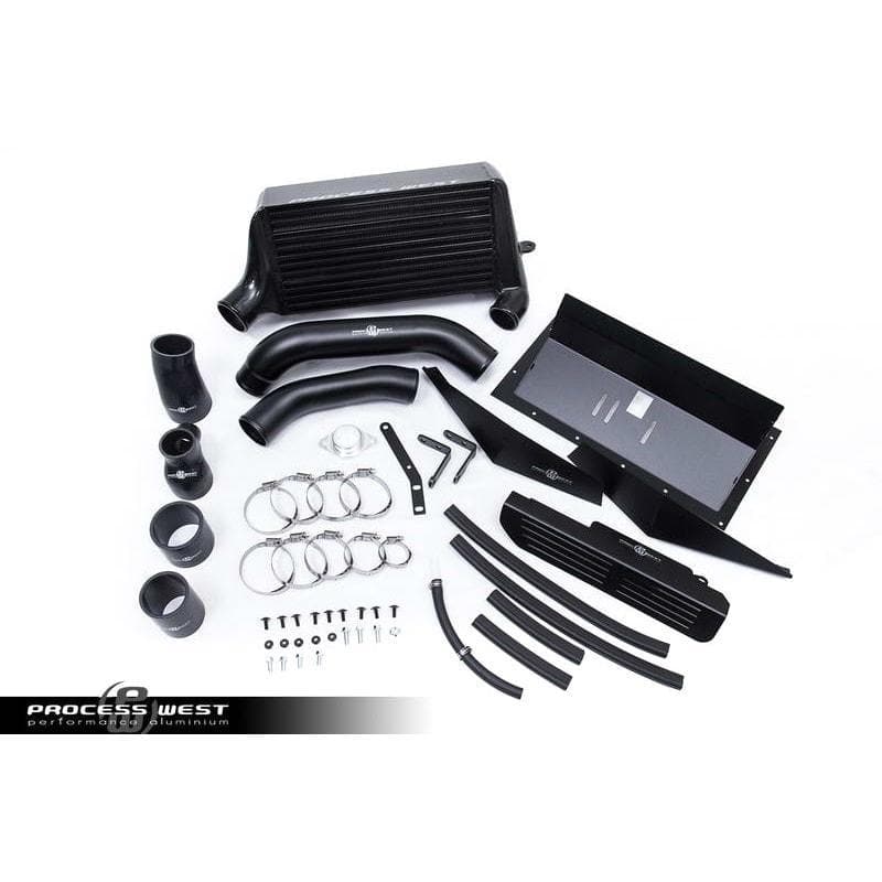 Sistema de intercooler de montaje superior Process West Black Verticooler - Subaru WRX 2015+