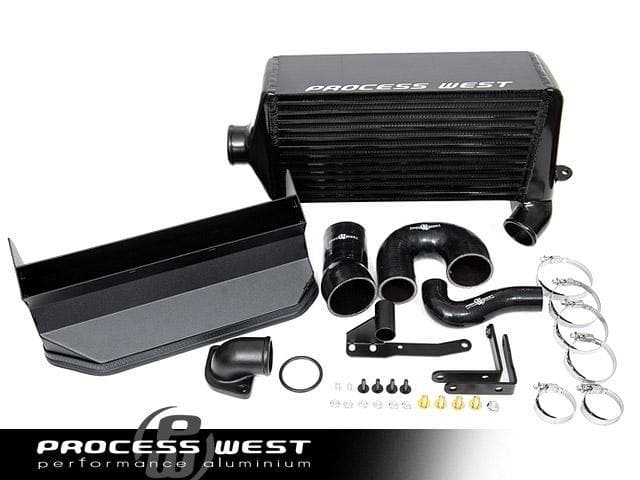 Process West Verticooler Intercooler de montaje superior negro TMIC Subaru WRX 2008-2014