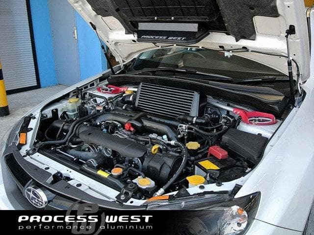 Process West Verticooler Intercooler de montaje superior negro TMIC Subaru WRX 2008-2014