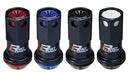 Kics R40 iCONIX Lug Nuts - Black Caps