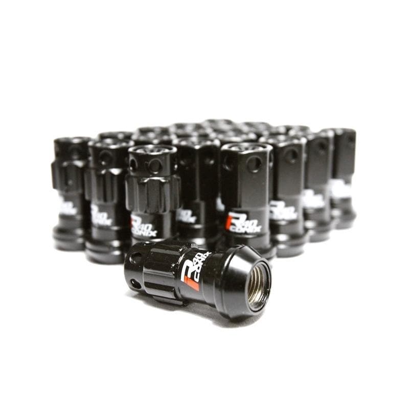 Project Kics R40 iConix Lug Nuts w/ Locks - 12X1.25 - Black