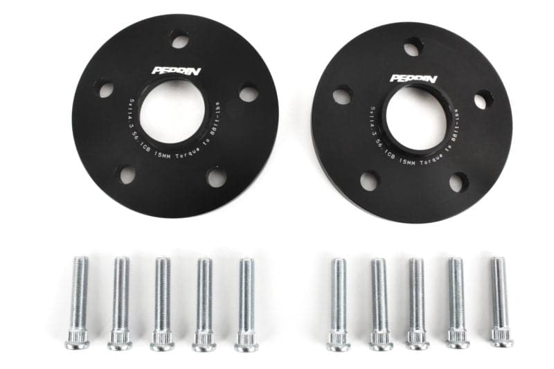 Perrin Subaru 5x114.3 15mm Wheel Spacers (One Pair) (perPSP-WHL-115BK)