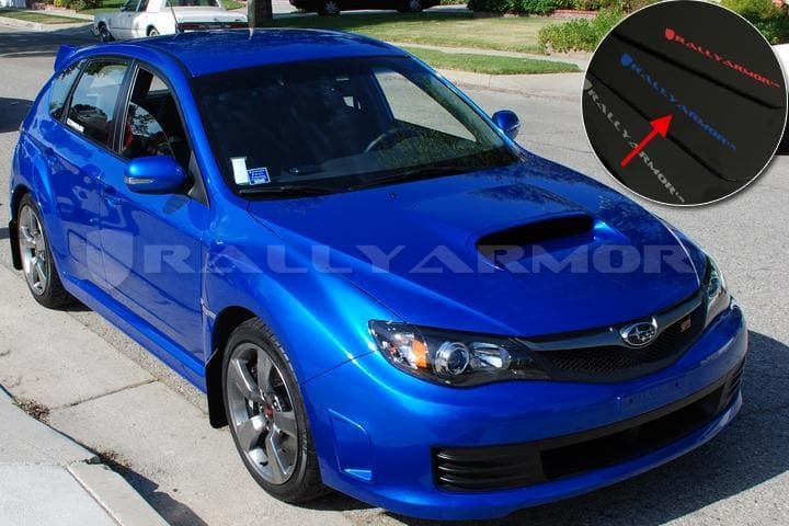 Guardabarros Rally Armor Hatch con logotipo azul - WRX 11-13 y STI 08-13