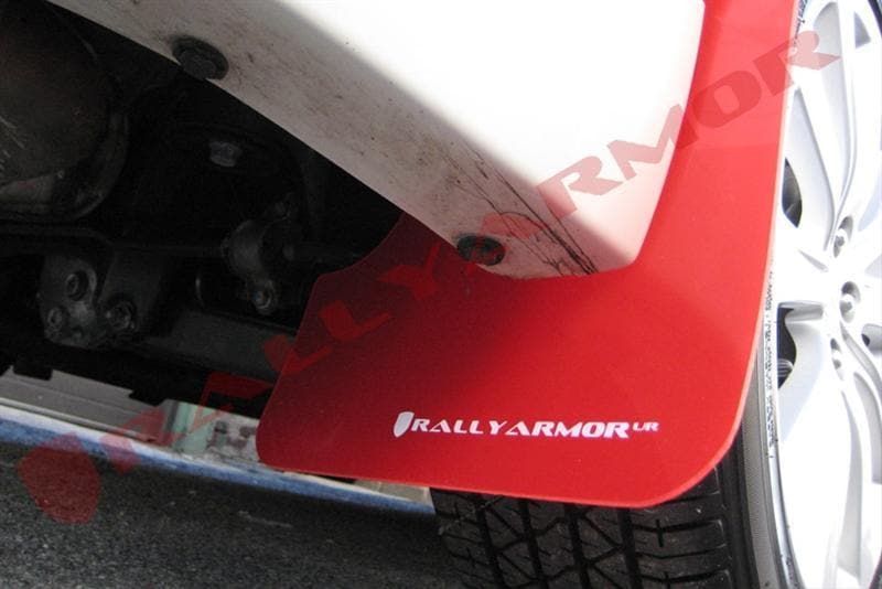 Rally Armor Guardabarros rojo Logotipo blanco - Impreza 2.5i 08-11 y WRX 08-10