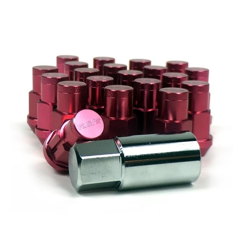 Rays Medium 42mm Dura-Nut Red Lug Nuts in 12x1.50