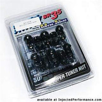 SR35 Open End 35mm 12X1.25 Lug Nuts Black