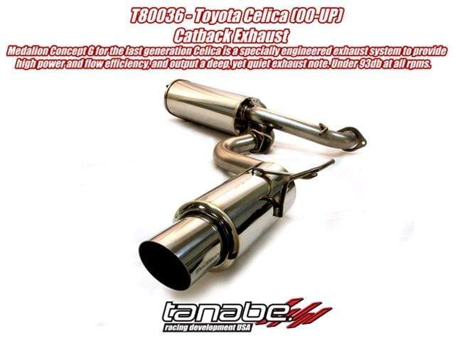 Tanabe Medalion Concept G Escape Cat-Back Celica GT/GTS 00-05 60mm