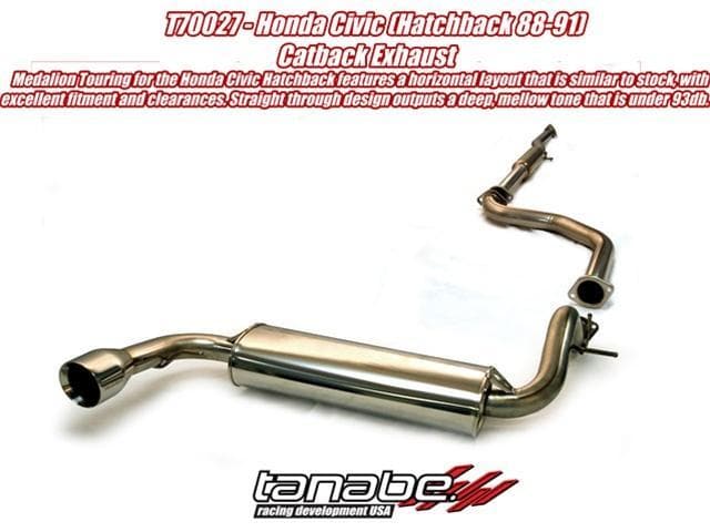 Tanabe Medalion Touring Civic Hatchback con respaldo de gato 88-91 60 mm