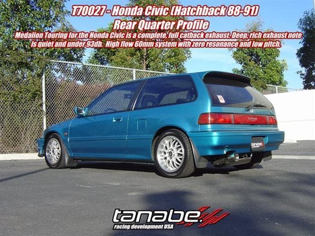 Tanabe Medalion Touring Civic Hatchback con respaldo de gato 88-91 60 mm