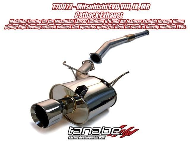 Tanabe Medalion Touring Cat-Back Evolución 8,9 03-05 80mm