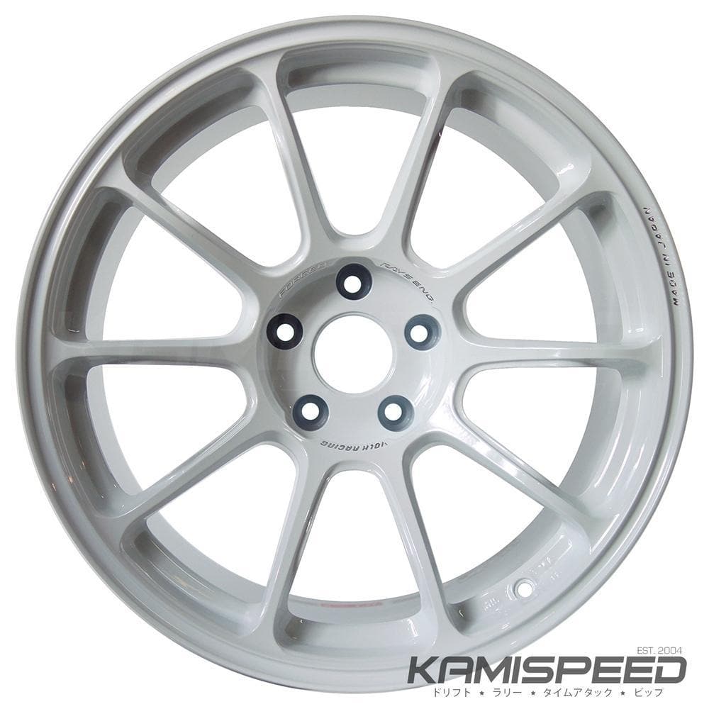 Rueda Volk Racing ZE40 18x10" +39 5x120 en tablero blanco