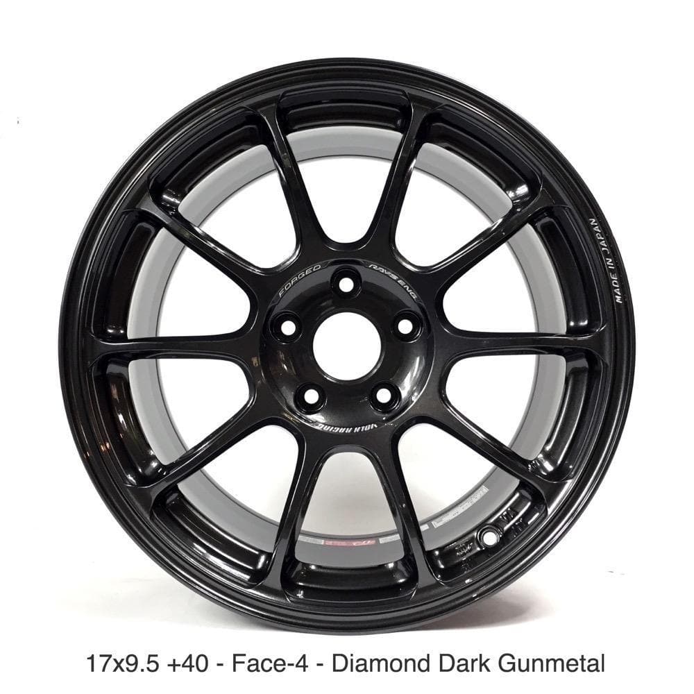 Volk Racing ZE40 Diamond Dark Gunmetal - 17x9.5 +40 - S2000 Spec