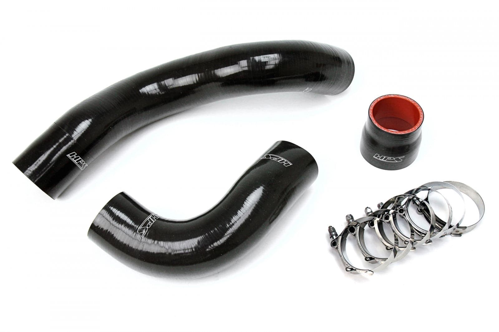 Kit de manguera intercooler de silicona reforzada negra HPS para Honda 17-19 Civic Type R 2.0L Turbo