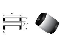 Whiteline Front Anti-Lift/Caster Control Arm Lower Inner Rear Bushing - Forester 08-13 & Impreza 07-12