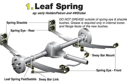 Whiteline Rear Shock Absorber Upper Bushing - Multiple Cars (see application) - WTL.W33326