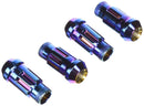 WHEEL MATE MUTEKI SR48 OPEN END 12X1.50 48MM LOCKING LUG NUT SET OF 4 - BURNING BLUE FINISH (32902UN)