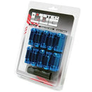 Wheel Mate Monster Open End Lug Nut Set of 20 - Blue 14x1.50