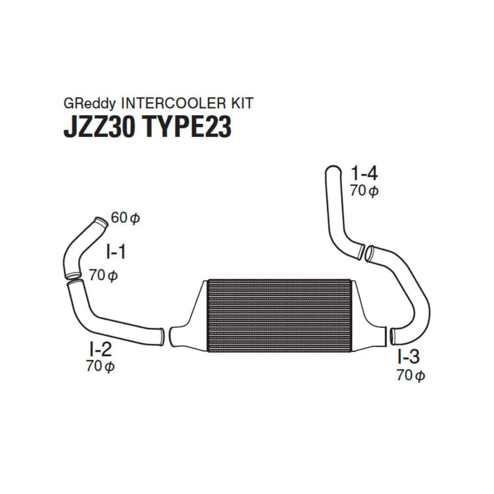 GReddy 91-00 Toyota Supra JDM Modelo Trust Intercooler T-23F S14/S15 (gre12010203)